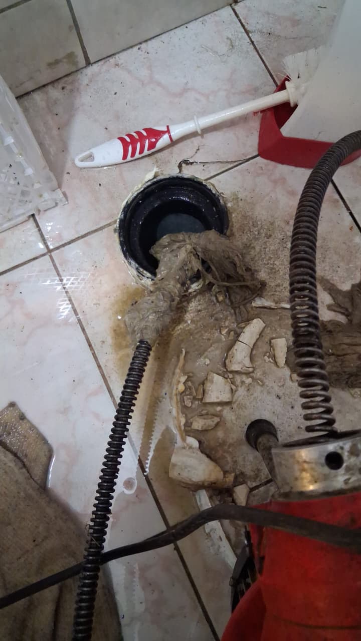 Destape interior con máquina profesional